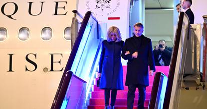 Macron arrives in Chengdu to continue China visit