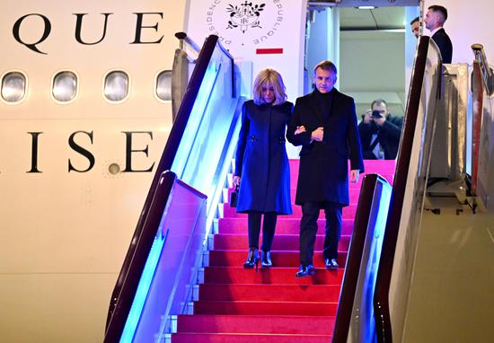 Macron arrives in Chengdu to continue China visit