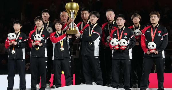 China wins third straight ITTF Mixed Team World Cup title