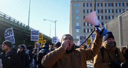 Protest held in New York against U.S. military strikes on Venezuela
