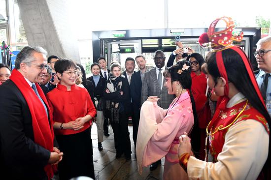 Spring Festival temple fair held at UNESCO headquarter in Paris