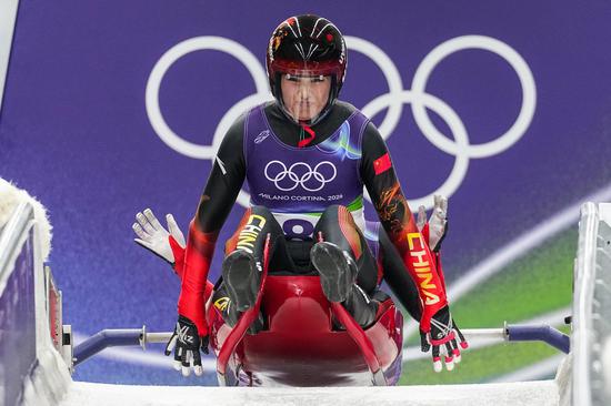 China's luge women's doubles sets best result at Milan-Cortina