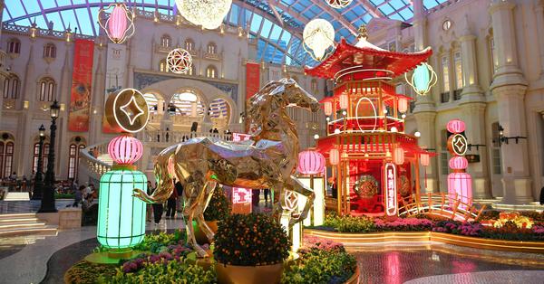 Macao embraces Year of the Horse with festive decorations