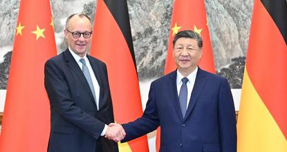 China, Germany agree to deepen partnership, win-win cooperation in Xi-Merz meeting