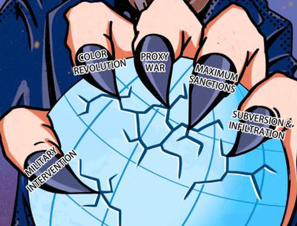 Comicomment: Hegemonic interference stirs turmoil around the world