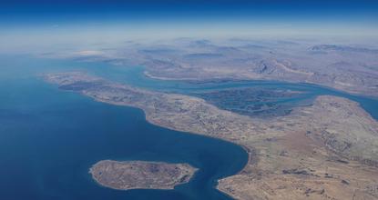 A few ships transit through the Strait of Hormuz