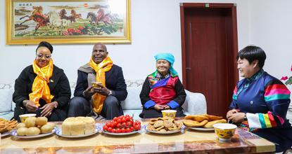 Mozambican president visits Qinghai Province in NW China