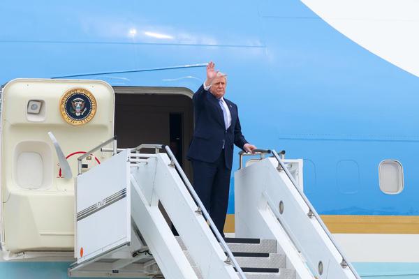 U.S. President Donald Trump leaves Beijing on May 15, 2026, concluding his state visit to China. (Xinhua/Liu Bin)