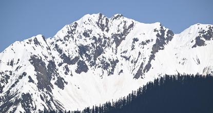 Views of snow mountain in Bomi County of China’s Xizang