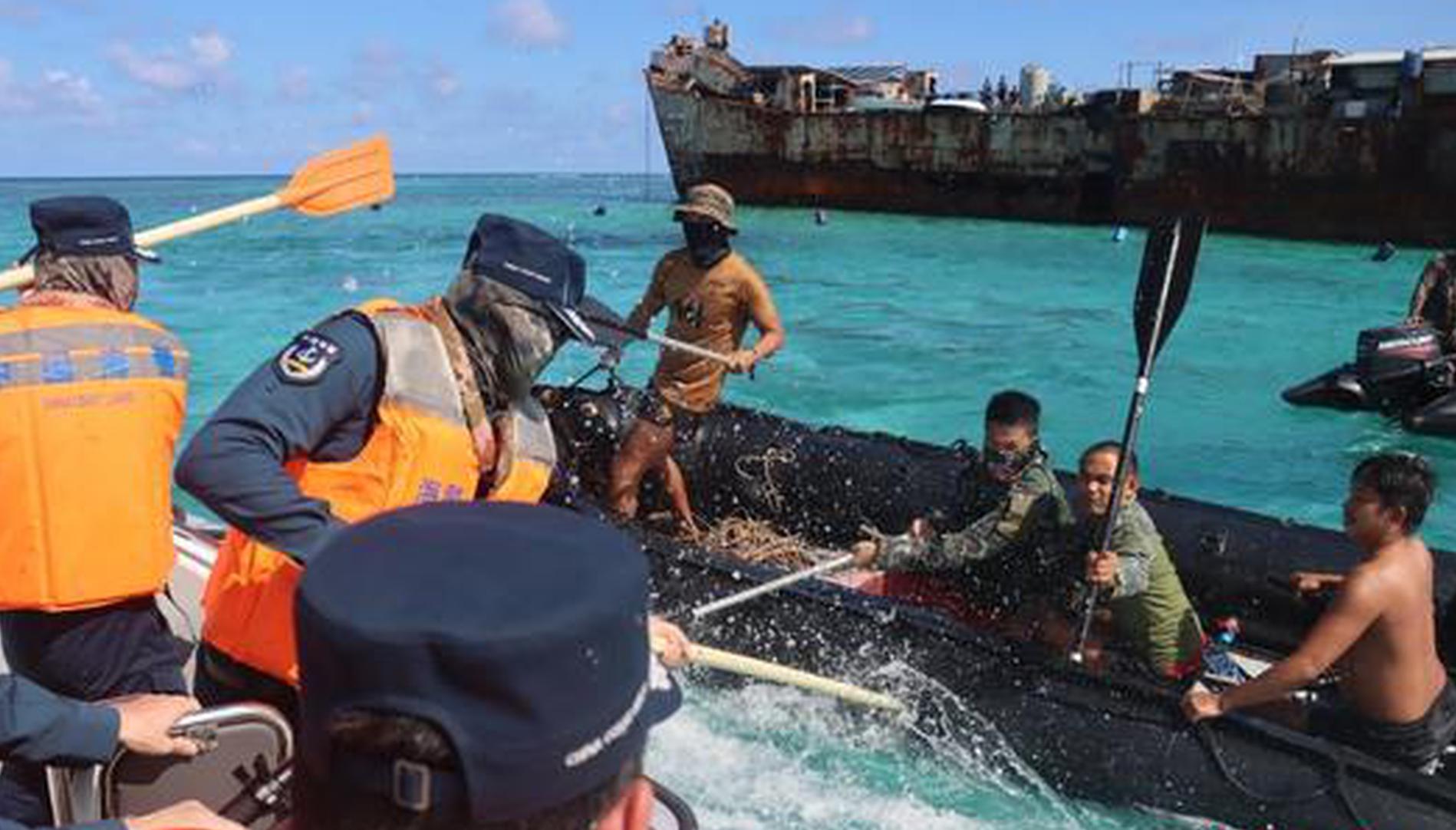 China Coast Guard urges the Philippines to stop infringements, provocations, hype near Ren'ai Jiao