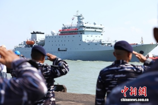 Chinese Navy’s 83rd ship formation arrives in Indonesia for a visit on August 2, 2026. (Photo: China News Service/Li Zhiquan)