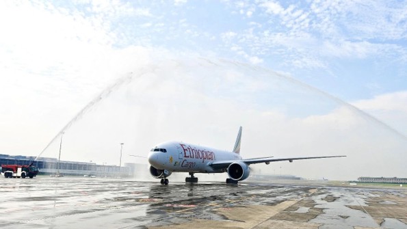 Ethiopian Airlines flight ET3005 landed at Chengdu Tianfu International Airport on August 28, 2026.(Photo:https://dbxq.chengdu.gov.cn/dbxq/c140636/2026-08/28/content_51480bacf49f417eb9babf63696c726b.shtml)