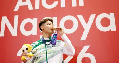Kuong Chi Hin of China's Macao wins gold in Men's Changquan Final at 20th Asian Games