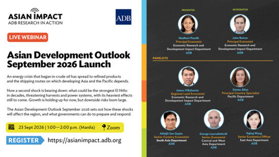 ADB raises 2026 growth forecast for developing Asia-Pacific economies