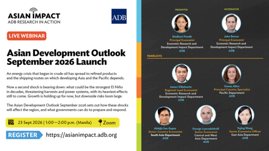 ADB raises 2026 growth forecast for developing Asia-Pacific economies