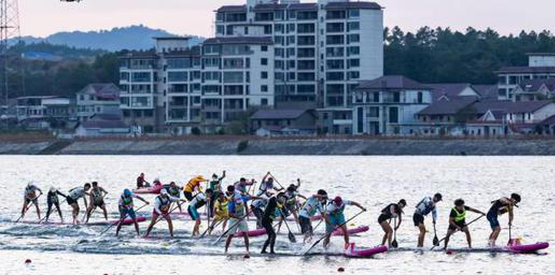 Paddleboarding Masters League brings top athletes to Jiangxi's Wan'an