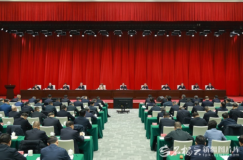 1月12日，自治区党委召开落实中央巡视反馈意见整改工作动员部署暨工作推进会，对中央巡视反馈意见整改落实工作进行再动员再部署。自治区党委书记陈小江出席会议并讲话。天山网-新疆日报记者 崔志坚摄