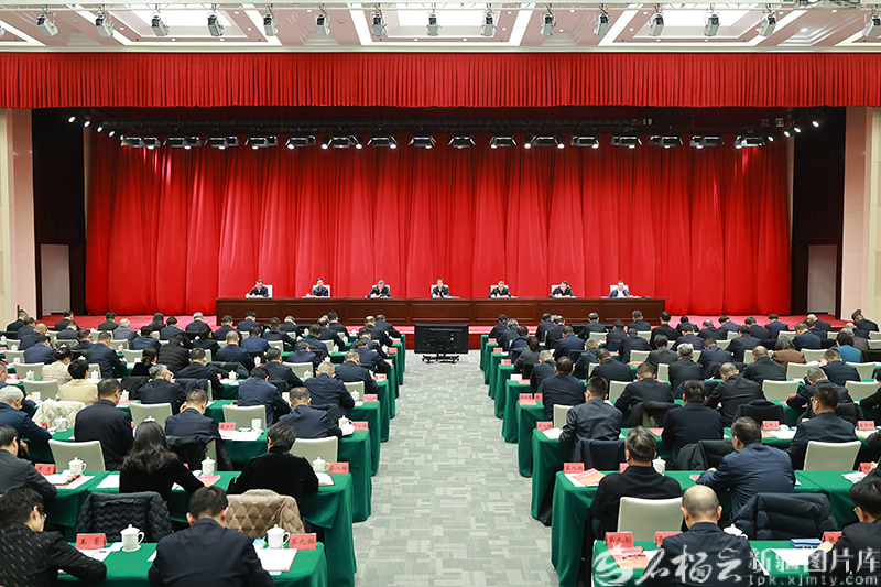 2月3日，自治区召开组织部长会议。自治区党委书记陈小江出席会议并讲话。石榴云/新疆日报记者 崔志坚摄