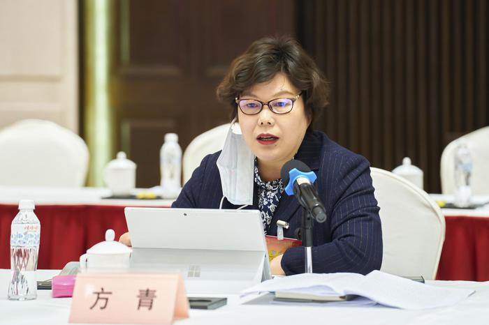 浙江省人大代表,金东区实验小学校长方青.黄泽振 摄