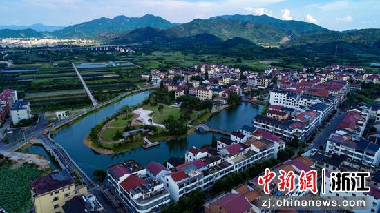 航拍金东区江东镇横店村.章程 摄