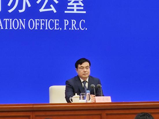 ?中国国家统计局新闻发言人、国民经济综合统计司司长付凌晖 记者 陈溯 摄