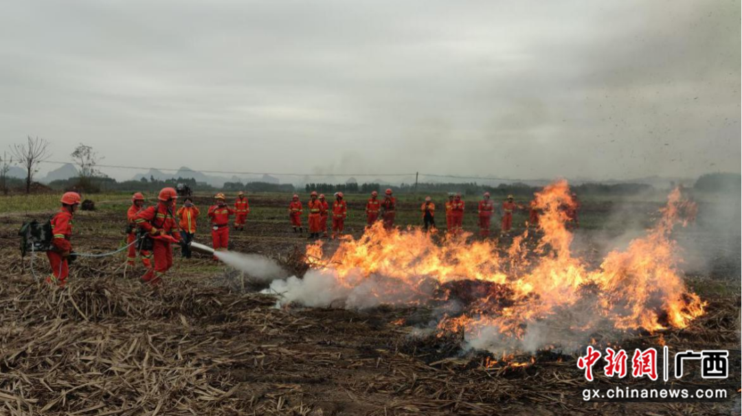 柳州柳江区举办森林火灾应急处置演练13