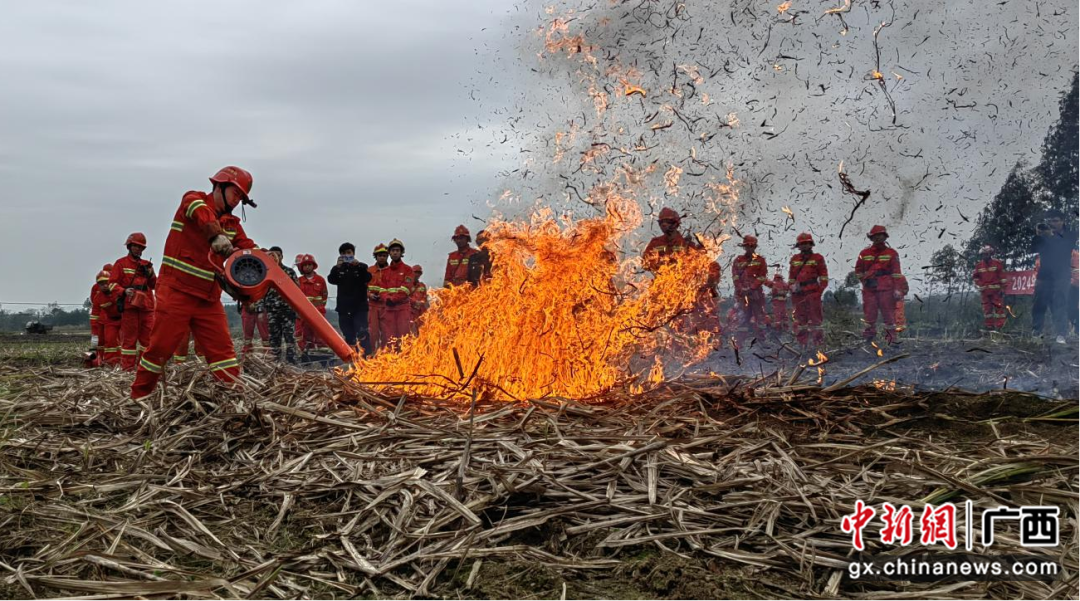 柳州柳江区举办森林火灾应急处置演练13