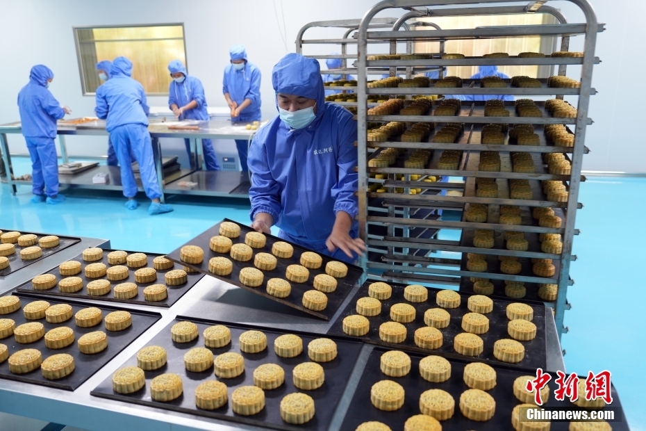 广西钦州钦北区小董镇大力发展月饼产业,全镇有食品生产经营主体28家.