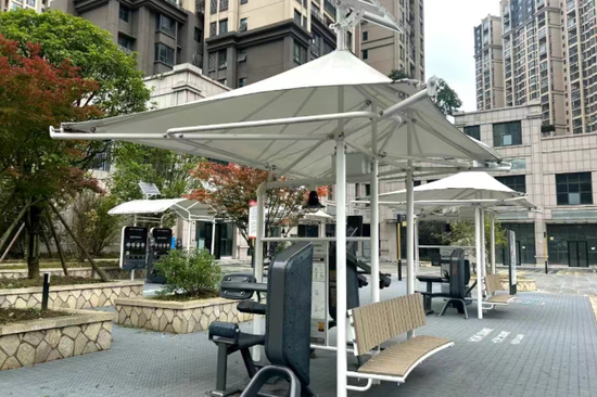 北衙尚城C区健身场所 。牛宁 摄