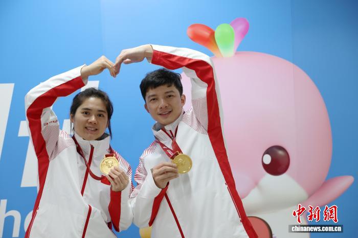 金牌献给彼此！乒乓“夫妻档”残特奥会夺冠