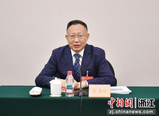 杭州市政协副主席、民建杭州市委会主委郭清晔。&nbsp;徐青青&nbsp;摄