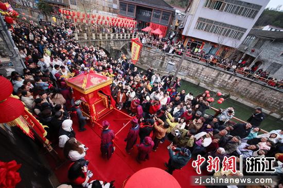 磐安县“羊家有喜”活动一景（资料图）。周济生&nbsp;摄