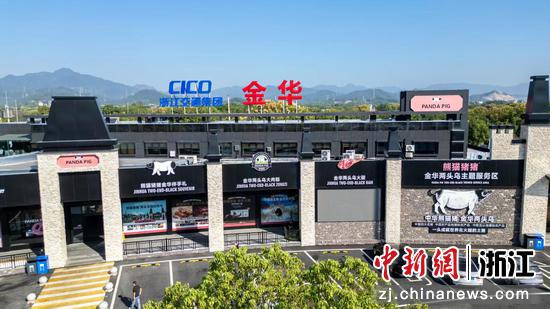 金华熊猫猪猪主题服务区。浙江交通集团&nbsp;供图