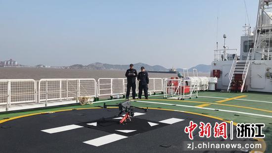 台州海事无人机新春送“福”。钟佳宇供图