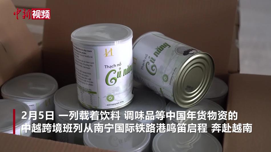 南宁发出中越年货班列 送中国“年味”赴越南