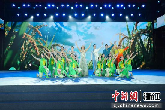 嘉善县“我们的村晚”演出现场。主办方供图