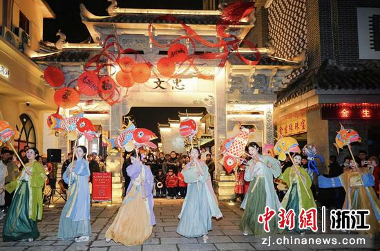 近日，浦江新春活动现场。（浦江县官方供图）