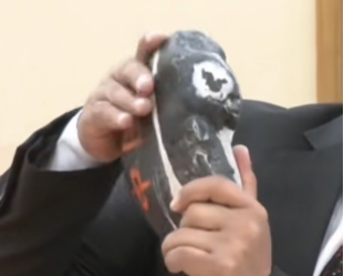 “中国石”。（视频截图）e