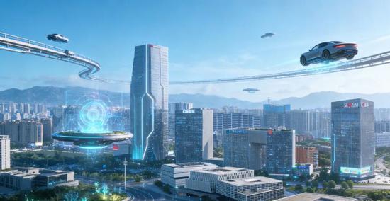 AI眼中未来的多湖街道CBD AI制作