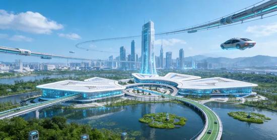 AI眼中未来的金漪湖科技产业园 AI制作