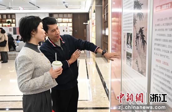 3月25日，“印信廉”金石书画廉洁文化主题巡展在浙商银行总行举行。&nbsp;王刚&nbsp;摄