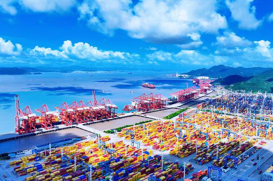 宁波舟山港穿山港区 仑传资料图