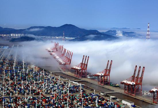 宁波舟山港穿山港区 仑传资料图