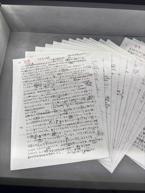 《追寻逝去的时光·选本》部分翻译手稿。