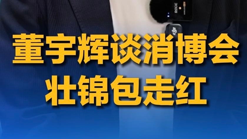 董宇辉谈消博会壮锦包走红