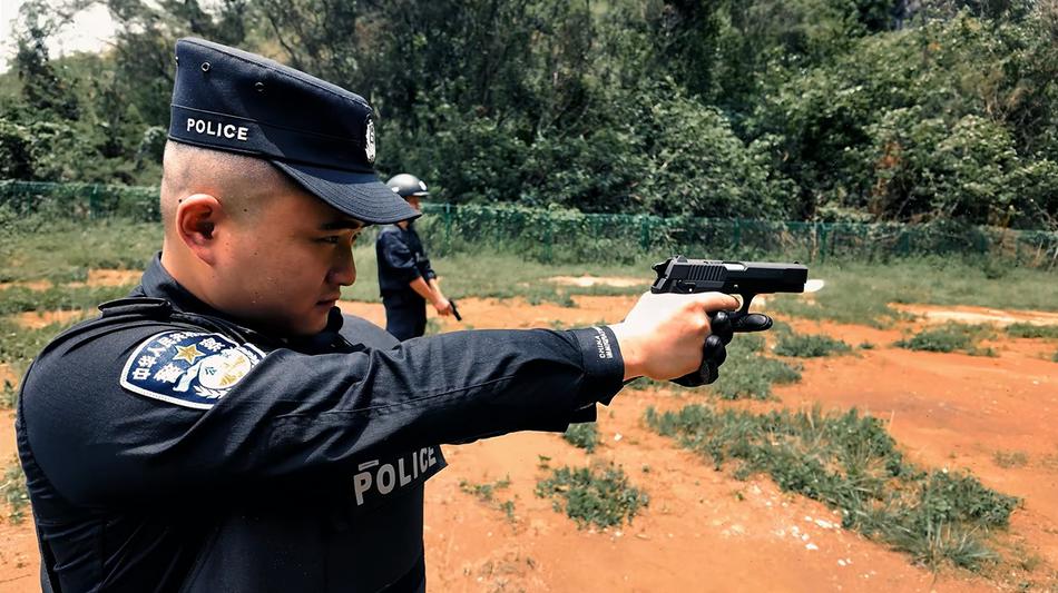 装弹、瞄准、击发！直击民警实弹射击实战练兵训练