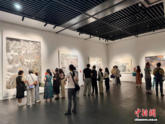 广西主题美术书法作品展致敬建党105周年征程