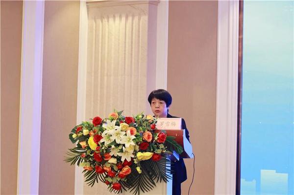 百色市卫生健康委副主任罗雪梅发言。杨泽坤 摄