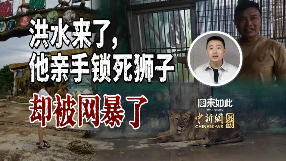 洪水来了，他亲手锁死狮笼，却被网暴了