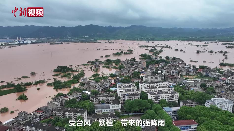 直击广西宁明洪涝现场：景区附近道路被淹没 江河水位仍在上涨